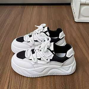 Chaussures de Skateboard pour Hommes Tendance Mode Sport Plein Air Décontracté Course en Cuir Véritable Baskets Respirantes Printemps - Product Image 2