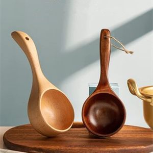 Creative Large Thick Wooden <b>Spoon</b> for <b>Soup</b> Porridge 15ml Capacity Kitchen Pulse Measuring <b>Spoon</b> Available 3 Styles for Parties - Product Image 3
