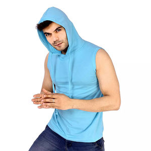 Wholesale Male <b>Sleeveless</b> Workout Sports Wear <b>Hoodies</b> Fitness <b>Men</b> Gym <b>Hoodies</b> - Product Image 2