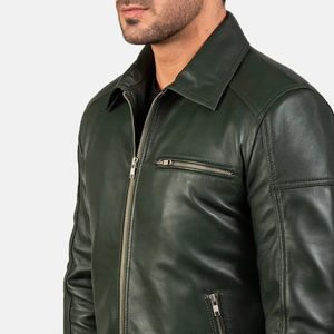 Venta al por mayor OEM 100% Original de los hombres de moda chaqueta de cuero de secado rápido de lona de bajo precio - Product Image 5