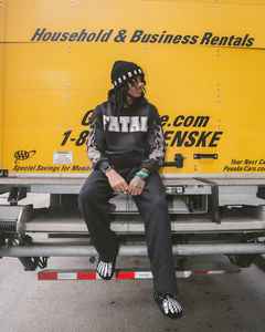 Sunfaded Vintage Washed Sewatpants y Hoodie Chándal Set Hombres Custom Distressed Bordado Conjuntos de dos piezas Conjunto de chándal - Product Image 2