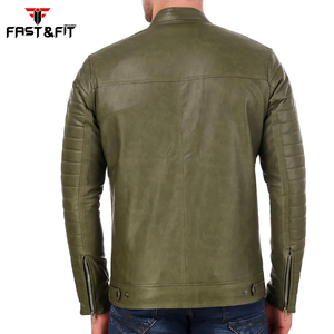 Veste et ceinture personnalisées vestes de moto en cuir à la mode pour hommes fabrication pakistanaise vente en gros - Product Image 2