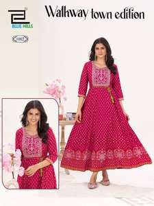 ชุดผ้าเรยอนอนาคาลิแบบคลาสสิกสำหรับใส่ไปงานปาร์ตี้งานปักคอพร้อมเข็มขัด - Product Image 4