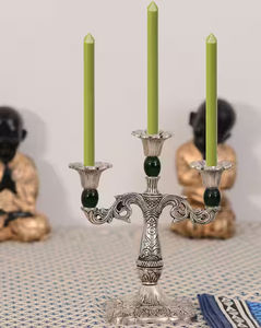 Bougeoir populaire mariage candélabre bougeoir support métal Table pièce maîtresse pour la décoration intérieure salle à manger et événement en plein air - Product Image 1