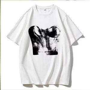 Camiseta Básica Informal para Mujer con Logotipo Personalizado, Manga Larga, Color Blanco Puro, Talla Grande para Chicas y Mujeres, Transpirable para Verano - Product Image 5