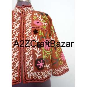 Chaqueta Corta Bordada a Mano, Estilo Étnico, Abrigo de Otoño Invierno, Ecológico, Transpirable, de Secado Rápido, Moda Tradicional - Product Image 2