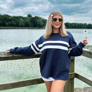 Sweat-shirt à capuche court en polaire vierge personnalisé pour femmes Pullover Ras du cou Sweatshirts personnalisés en tissu respirant de haute qualité Design logo - Product Image 5