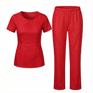 Ensemble de blouses d'infirmière avec logo personnalisé, uniformes médicaux pour femmes, vêtements de travail à l'hôpital, costumes chirurgicaux pour médecins et dentistes, ensemble de blouses extensible et ajusté - Product Image 5