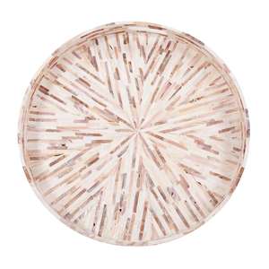 Plateaux de service élégants en nacre, faits à la main, en bois et en acrylique, plateau de présentation alimentaire pour la maison, de haute qualité, vente en gros - Product Image 1