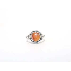 แหวนเงินแท้ 925 ประดับพลอยคาร์เนเลียน งานแฮนด์เมด ดีไซน์เก๋ สำหรับงานแต่งงานและงานปาร์ตี้ ขายส่ง - Product Image 2