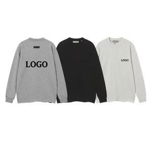 Sweat-shirt à manches longues décontracté pour homme, de haute qualité, en gros, style streetwear, col rond, dos floqué - Product Image 1