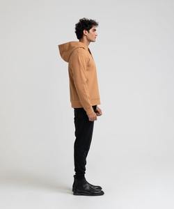 Sweat à capuche zippé pour homme 100 % coton molletonné, style streetwear, avec fonction anti-boulochage et impression sérigraphiée - Product Image 3