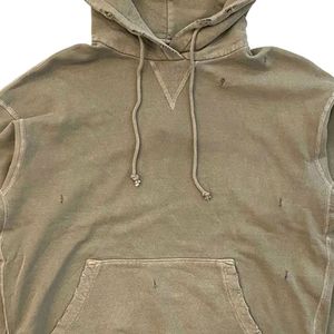 OEM Personnalisé Hommes Zip-Up Vintage Boxy Coupe Courte Coudre Sweats à Capuche Surdimensionnés 100% Coton Détresse Épaule Lavée Blanc Été - Product Image 3