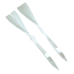 Ensemble de serveurs à salade écologiques en acier inoxydable pour cadeaux d'entreprise Ustensiles de cuisine réutilisables et durables pour cadeaux promotionnels - Product Image 6