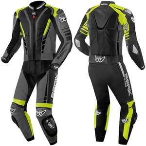 Berik XR-Ace Traje de cuero de motocicleta de dos piezas Traje de moto de cuero Premium Equipo de protección para carreras y montar - Product Image 1