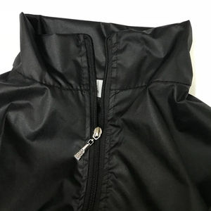 Chándal Deportivo para Hombre, Negro, Cortavientos, Manga Larga, Cuello Alto con Cremallera, Informal, Ligero, de Poliéster, para Otoño, Color Sólido - Product Image 4