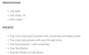 100% coton personnalisé FR combinaison résistant au feu travailleurs ignifugation vêtements de travail salopette de sécurité haute visibilité vêtements de travail ignifuges - Product Image 6