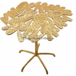 Modern <b>Gold</b> Decorative Metal Flower-Shaped <b>Side</b> <b>Table</b> Attractive Design for Home Living Room with Creative Center Decor - Product Image 6