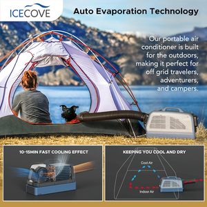 Kit de Aire Acondicionado Portátil Solar (Estilo IceCove) – Alimentado por Batería – Sistema de Refrigeración Fuera de la Red para Camping, Autocaravanas y Uso en Exteriores - Product Image 5