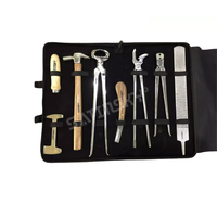 Kit d'outils de maréchal-ferrant toilettage soins des animaux vétérinaire pince à sabot pince à râper marteau couteau brosse à sabot, lime fer à cheval