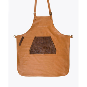 Delantal de estilo fresco de bolsillo suave, uso de café, delantal de mezcla de algodón, lazo trasero fuerte, apto para cocinar, listo para limpiar, delantal cosido a mano para otoño - Product Image 3