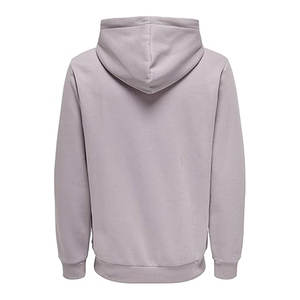 USA taille 100% Polyester hommes couleur unie blanc pull à capuche sweat pour presse à chaud impression Logo coupe régulière hommes sweats à capuche - Product Image 3