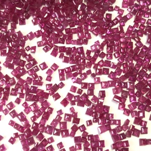 Carré Naturel Burma Ruby Pierres Précieuses En Vrac Fabrication De Bijoux Pierre De Rubis Rouge Traité À La Chaleur Original IGI - Product Image 6