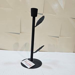 Candelabro cónico de hierro negro Vintage, soporte para el hogar, boda, decoraciones navideñas, candelabros de Metal, farolillos, tarros de velas - Product Image 1