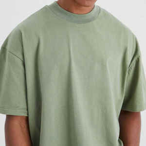 Oversize Unisex Navy T-Shirt 100% Algodón Heavyweight Jersey para Hombres y Mujeres Loose Fit - Product Image 3