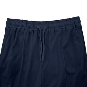 Vente chaude hommes à la mode décontracté couleur unie pantalon lâche cordon serré droit avec fermeture à la taille élastique pour la saison d'automne - Product Image 2