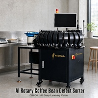 Mesin Pemilah Biji Kopi Rotary untuk Brasil |   Pabrik Peralatan Penyortir Kacang Hijau AI Langsung dari Pabrik
