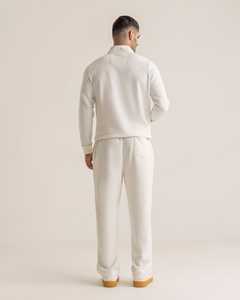 Ensemble de survêtement zippé pour homme, deux pièces, veste zippée et pantalon de survêtement, tissu doux, streetwear décontracté, survêtement en gros OEM - Product Image 2