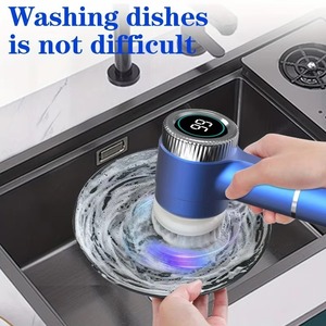 Dropshipping Products 2026 <b>Electric</b> USB Wireless Multifunctional Spin <b>Scrubber</b> Kitchen Cleaning Brush Dropshipping Agent - Product Image 3