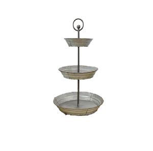 Nueva Venta de lujo diseño taza pastel soporte Metal pastel soporte hierro galvanizado Color para bodas y cumpleaños eventos hechos a mano - Product Image 6