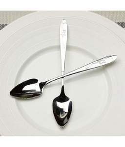 Handmade Metal Wedding Spoon <b>Set</b> Stainless Steel Silverware <b>Black</b> Powder Coated Handle Cutlery Tableware for Wholesale Supply - Product Image 4