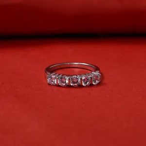 Women's Trendy Silver <b>Cubic</b> <b>Zirconia</b> <b>Ring</b> Daily Wear Jewelry with Rose Gold Gold Plating Inlay Fashion <b>Ring</b> Unique Number Shape - Product Image 2