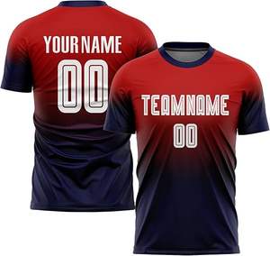 Camiseta de Fútbol 100% Poliéster Transpirable Antiarrugas con Logotipo Personalizado para Hombre, Estilo Deportivo Suave, Secado Rápido - Product Image 3