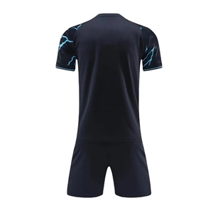 Camiseta de fútbol para hombres con logotipo de nombre de equipo Servicio OEM personalizado para hombres Mujeres Jóvenes Niños-Uniformes de equipo únicos de corte automatizado - Product Image 2