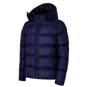 Veste matelassée à capuche imperméable pour homme de qualité supérieure, personnalisée, manches longues, manteau d'hiver, 100% polyester, style streetwear - Product Image 1