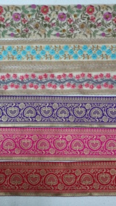 Fait sur mesure en paisley & floral conçu lacets brodés à la machine dans divers modèles & couleurs pour robes de mariée - Product Image 2
