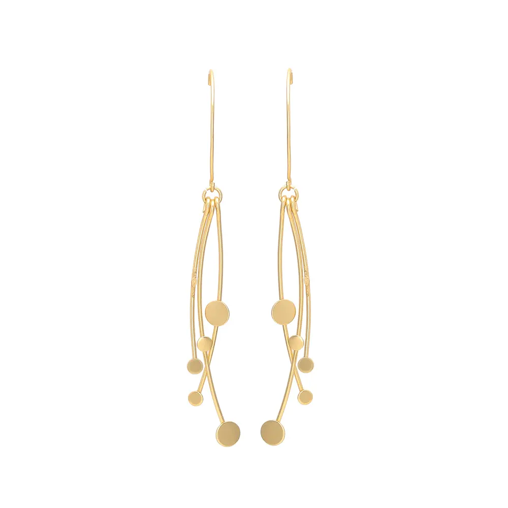 Three Sticky Earring Legend Earring Jewellery Excellent Work Brass Gold Plated Hanging Hook Jewellery Earring