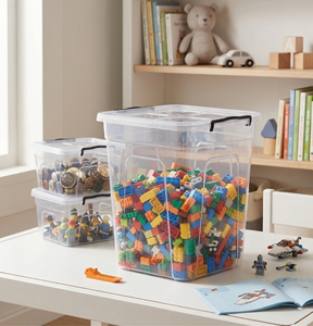 Contenedor de Almacenamiento de Alimentos Rectangular de Plástico Ecológico de 30L, Diseño Multifuncional Resistente, Preservación de Frescura - Product Image 6