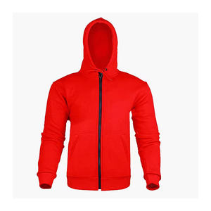 Sudadera con Capucha y Cremallera para Hombres Altos y Corpulentos, Mezcla de Algodón, Estilo Básico, Holgada, Informal, Otoño, Venta al Por Mayor - Product Image 2