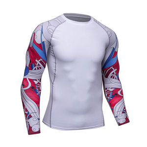 OEM Fabricante Rash Guard Ropa deportiva Rash Guard para hombres Venta caliente Transpirable Rash Guard Alta calidad - Product Image 3