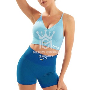 Fitness Yoga Set Nuevo diseño de secado rápido 2 piezas Yoga Sets para mujeres Logotipo personalizado yoga sets Algodón OEM Personalizado - Product Image 1