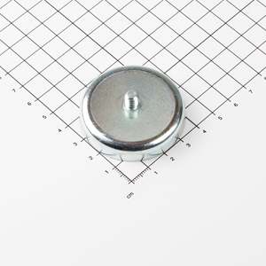 Gripper piatto Ferrit Ø47x9mm con perno filettato - Product Image 1