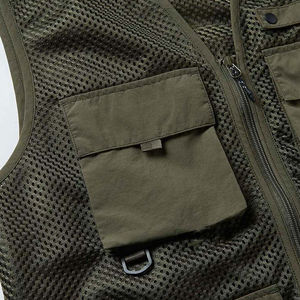 Chaleco de Caza Personalizado para Hombre, Chaleco Deportivo de Alta Calidad para Exteriores, Diseño de Malla de Algodón para Invierno y Verano - Product Image 6