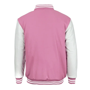 New Arrival <b>Men's</b> Plus Size Varsity <b>Jacket</b> Customized Design Solid Color Stand Front 100% Cotton Comfortable College <b>Baseball</b> - Product Image 6