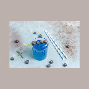 Pailles en papier spirales bleues jetables écologiques 2x150 pièces H200mm pour jus - Droites DM8 - Product Image 3