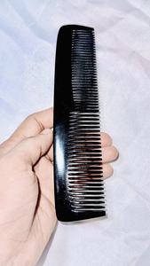 Peine de cuerno negro natural hecho a mano por Tradebit - Product Image 3